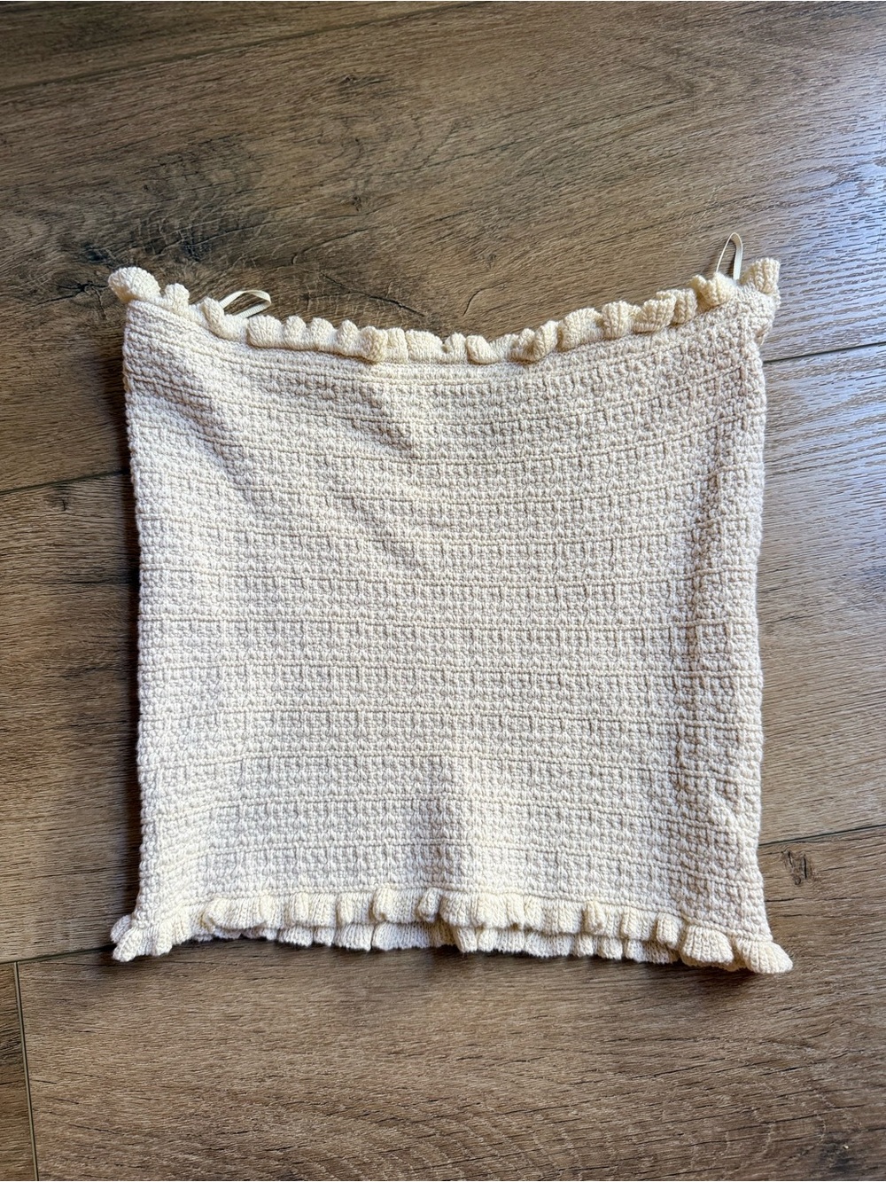 Zara Cream Knit Bandeau Top & Combined Knit Skirt Set - Picture 5 of 6